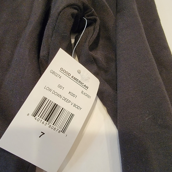 Good American Good Body Low Down Deep V Body Suit Size 7 (4X) NWT! - Picture 4 of 11